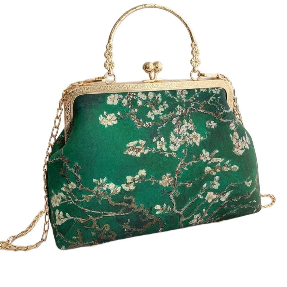 Vintage Almond Blossom Pattern Shoulder/Handbag